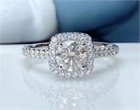 0.6ct Natural Diamond Ring 18K Gold