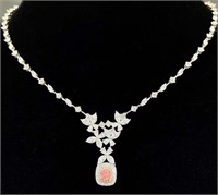 6.59ct Natural Diamond 18K Gold Necklace