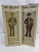 1970s Doc Holliday & Jesse James Whiskey Decanter