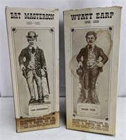 1970s Bat Masterson & Wyatt Earp Whiskey Decanter