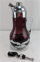 Glass Amethyst Cocktail Shaker