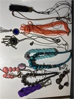 Large lot of brand new jewelry necklaces.