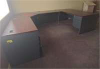 Office desk 126.5"w 89"d 29.5"h