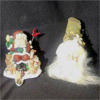 Christmas Santa Ornament & Stocking Hanger