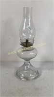 Vintage oil lamp with shade