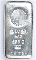 Silver  5oz Bar