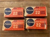 Vintage Peters ammo long rifle boxes only