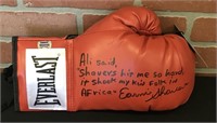 Earnie Shavers Autograhed Boxing Glove