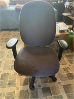 Vintage Adjustable Upholstered Office Chair