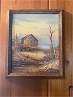 20th C. Oil on Canvas Signed Jeffers