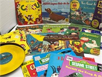 Lot of Old Children's Records Most Dated 1940-50's