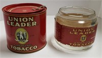 Union Leader Tobacco Can & Jar