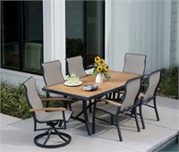 Sunvilla Wills 7-piece Sling Outdoor Dining Set (