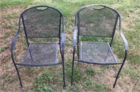 4 Wire Mesh Patio Chairs