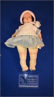 Vintage doll with cloth body