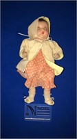 Vintage doll with cloth body