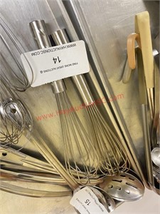 LOT - (2) LARGE S/S WHISKS