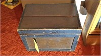 Small vintage wood trunk