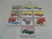 Lot of Vintage Car Trading Cards