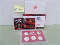 2001 US Mint Silver Proof Set (10pc)