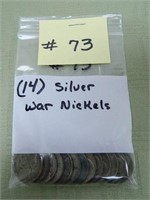 (14) Jefferson Silver War Nickels