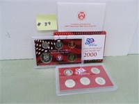 2000 US Mint Silver Proof Set (10pc)