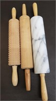 Lot of 3 Rolling Pins & Tenderizer