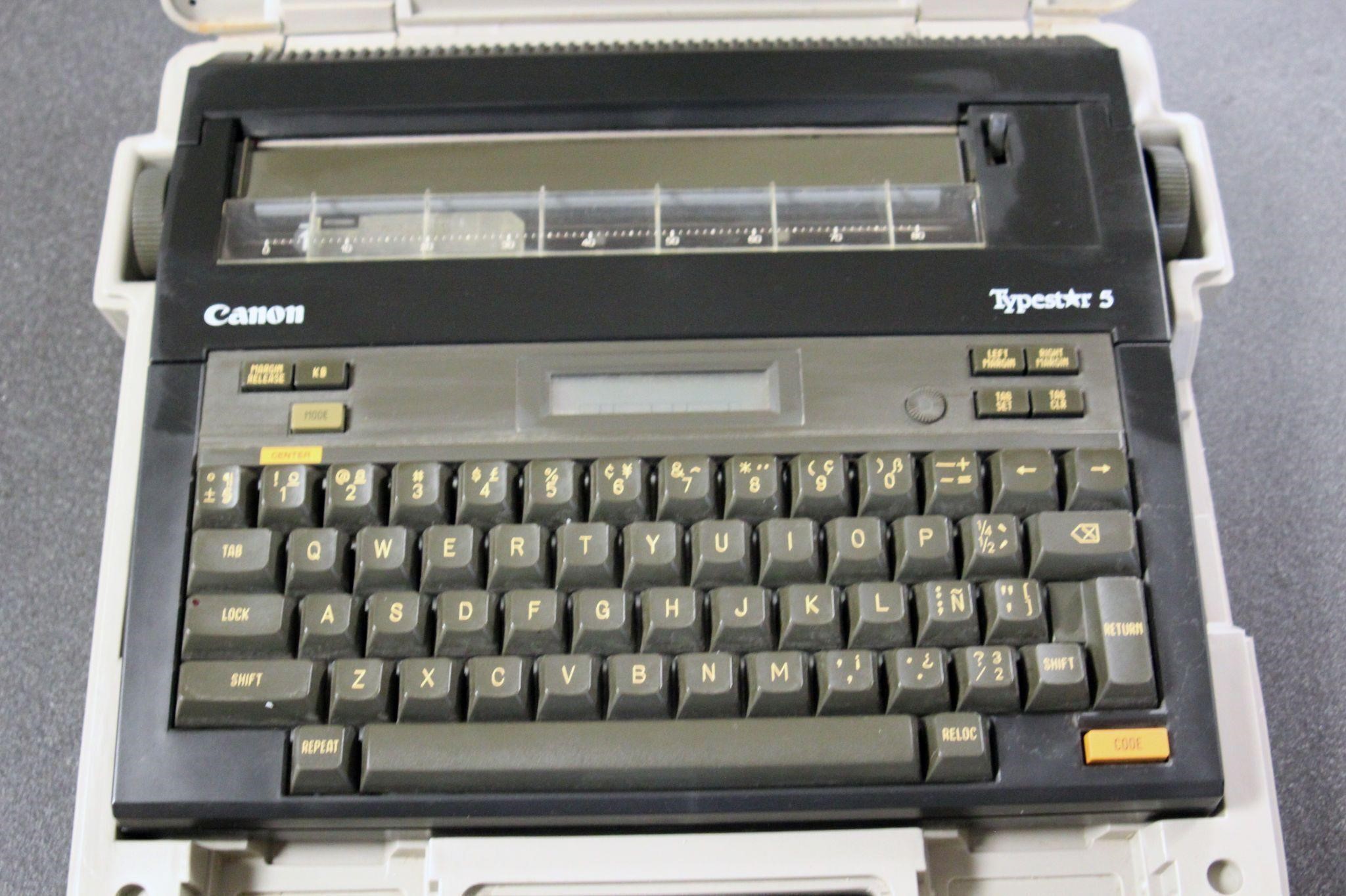 Vintage Canon Typestar 3 Electronic Typewriter