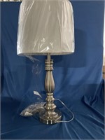 SILVER TABLE LAMP ***APPEARS NEW, NOT TESTED***