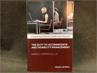 Human Resources Guide and Toolkit: The Duty to Acc
