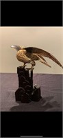 Chinese Silver sterling eagle statue with enamele