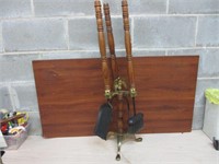 Fireplace Set - Partial Brass with Eagle