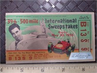 Indy 500 Ticket 39th Race 1955