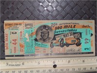 Indy 500 Ticket 35th Race 1951