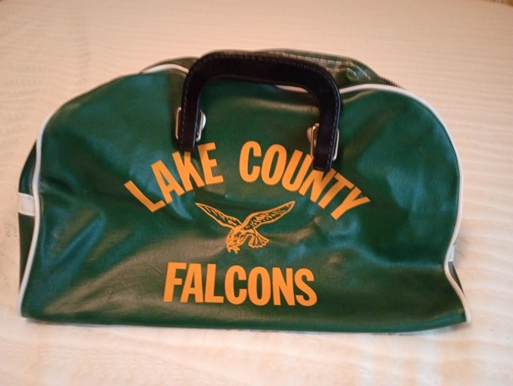 Vintage TN Lake County Falcons sports bag.