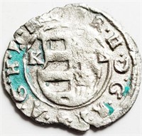 Hungary 1632 Ferdinand II silver Denar coin
