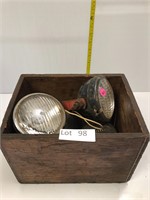 Wooden Box of Old Lights