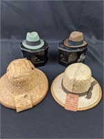 Four Great Vintage Salesman Sample Hats