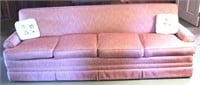 Vintage Extra Long Sofa w/ embroidered pillows