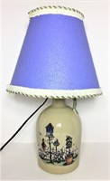 Birdhouse Marshall Pottery Jug Table Lamp