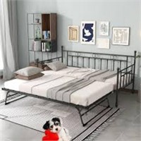 Twin Daybed With Trundle Bed,day Bed With Pop Up