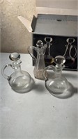 Glass Shop Crystal Oil and Vinegar Servers