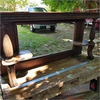 OAK FURNITURE WITH MIRROR FRAME GOOD FOR PARTS
