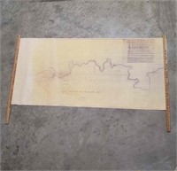 Vtg Doe River Developing Corps Land Map