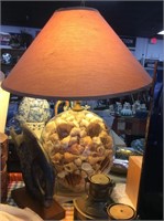 Shell filled lamp