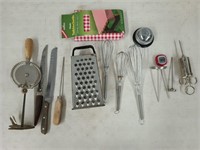 Asst kitchen utensils, New picnic tablecloth