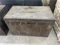 Antique trunk w/ Christmas light