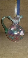 FENTON HAND PAINTED PITCHER