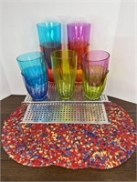 Cabinet Risers, Place Mats, Acrylic Colored Cups