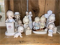 Group of precious moments figurines